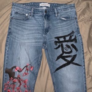 Custom Sakura Twig Calvin Klein Jeans